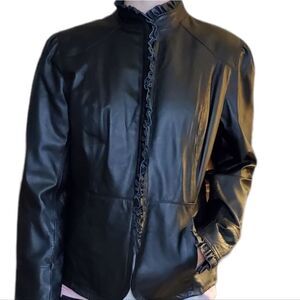 CHADWICKS Leather dress jacket L